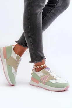 Outlet Boto Sneakersy Damskie Z Eko Skóry Multikolor Vinelli Wielokolorowy