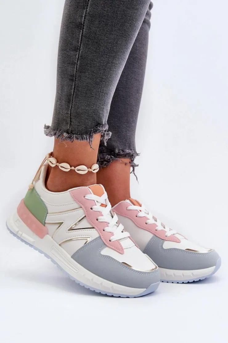 Damskie Boto Sneakersy Damskie Z Eko Skóry Multikolor Kaimans