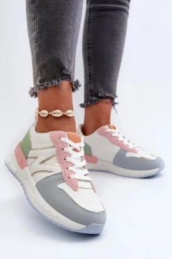 Damskie Boto Sneakersy Damskie Z Eko Skóry Multikolor Kaimans