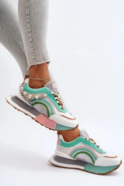 Discount GOE Sneakersy Damskie Z Ozdobą NN2N4048 Multikolor