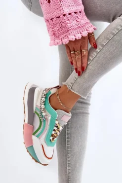 Discount GOE Sneakersy Damskie Z Ozdobą NN2N4048 Multikolor