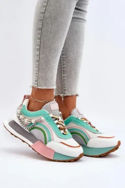 Discount GOE Sneakersy Damskie Z Ozdobą NN2N4048 Multikolor