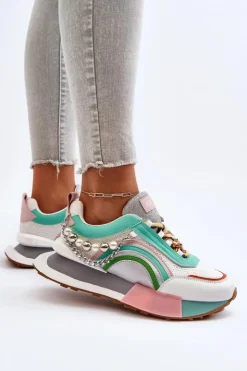 Discount GOE Sneakersy Damskie Z Ozdobą NN2N4048 Multikolor