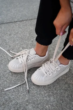 Online Boto Sneakersy Damskie Ze Zdobieniem Na Platformie Beżowe Eanneth Beżowy