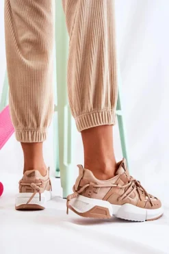 Outlet Boto Sneakersy Sportowe Buty Damskie Camel Someday