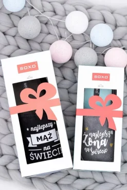 Boto Kapcie Klasyczne*SOXO Damskie Papcie Najlepsza Żona Na Świecie