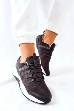 Sale Big Star Shoes Sportowe Buty Memory Foam Big Star II274255 Szare