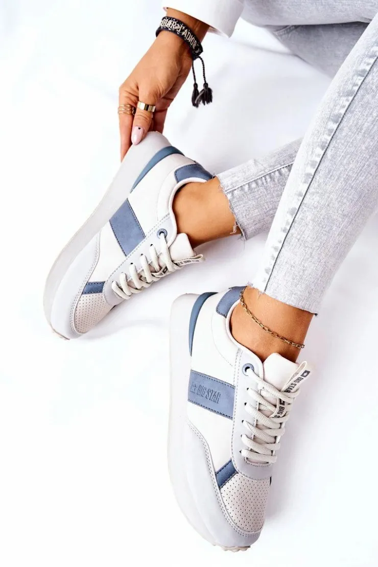 Online Big Star Shoes Sportowe Buty Memory Foam Big Star II274397 Szaro-Niebieskie