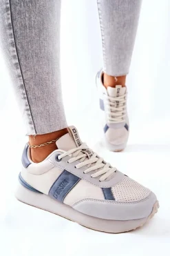 Online Big Star Shoes Sportowe Buty Memory Foam Big Star II274397 Szaro-Niebieskie