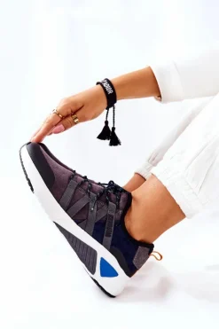 Big Star Shoes Sportowe Buty Memory Foam Big Star II274309 Granatowe