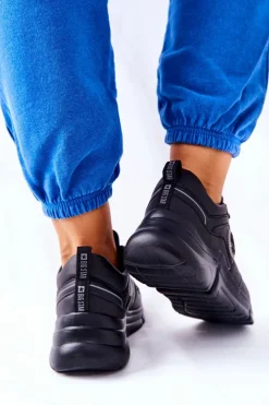 New Big Star Shoes Sportowe Buty Na Platformie Big Star II274313 Czarne Czarny