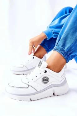 Online Big Star Shoes Sportowe Buty Na Platformie Big Star II274314 Białe