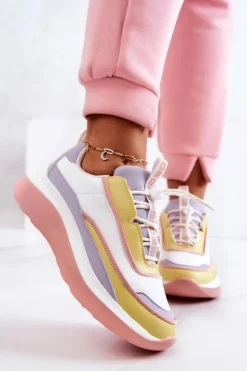 Damskie Big Star Shoes Sportowe Buty Sneakersy Big Star JJ274A511 Multikolor