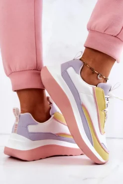 Damskie Big Star Shoes Sportowe Buty Sneakersy Big Star JJ274A511 Multikolor