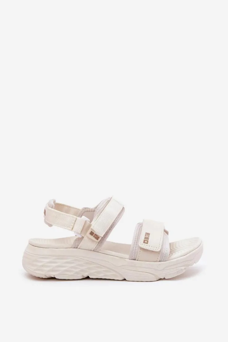 Damskie Big Star Shoes Sportowe Sandały Damskie Na Platformie Big Star RR274A076 Beżowe