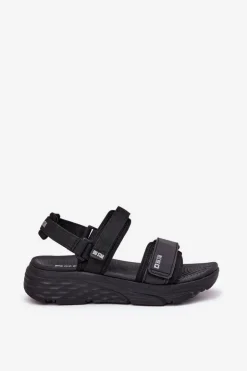 Big Star Shoes Sportowe Sandały Damskie Na Platformie Big Star RR274A077 Czarne Czarny