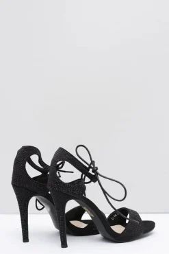 Damskie Boto Szpilki Damskie Czarne z Cyrkoniami Belona