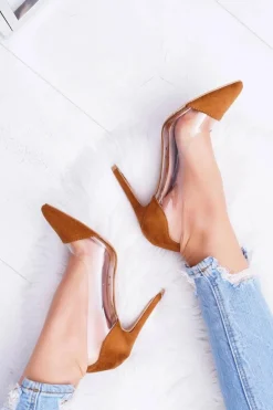 Sale Boto Szpilki Damskie Transparentne W Szpic Camel Live