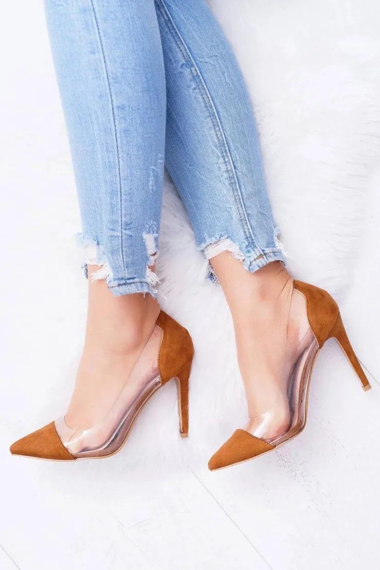 Sale Boto Szpilki Damskie Transparentne W Szpic Camel Live