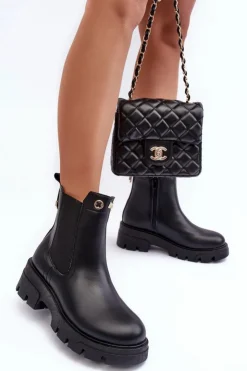 Boto Brązowe I Beżowe Botki|Botki Płaskie*Sztyblety Botki Damskie Skórzane Z Ozdobami Czarne Lobb