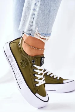 Clearance Big Star Shoes Tenisówki Na Platformie BIG STAR II274024 Khaki