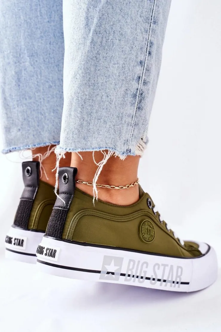 Clearance Big Star Shoes Tenisówki Na Platformie BIG STAR II274024 Khaki