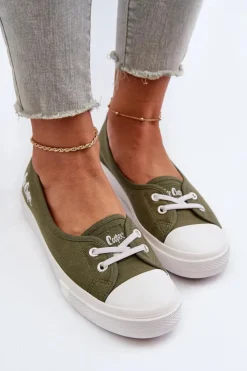 Lee Cooper Tenisówki Trampki Damskie LCW-24-31-2729 Zielone