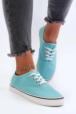 Boto Trampki Damskie Niskie*Tenisówki Trampki Damskie Klasyczne Niebieskie Olvali