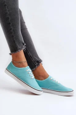 Boto Trampki Damskie Niskie*Tenisówki Trampki Damskie Klasyczne Niebieskie Olvali