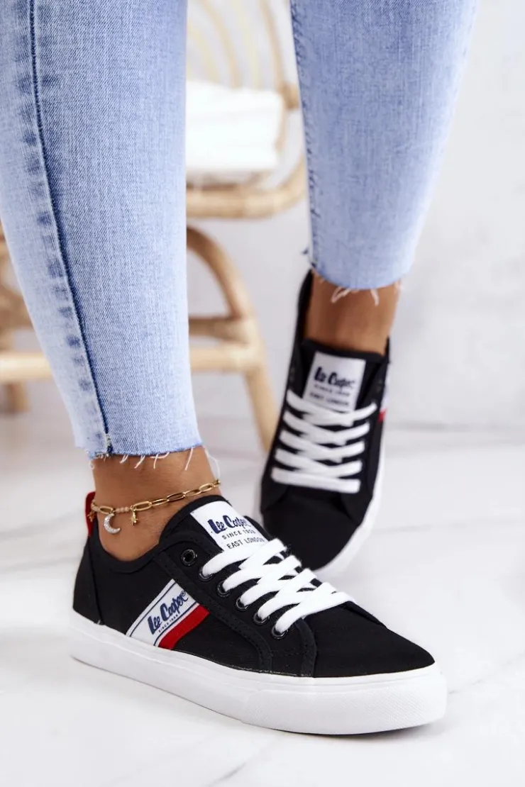 Damskie Lee Cooper Tenisówki Trampki LCW-22-31-0832L Czarne
