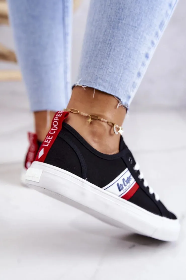 Damskie Lee Cooper Tenisówki Trampki LCW-22-31-0832L Czarne