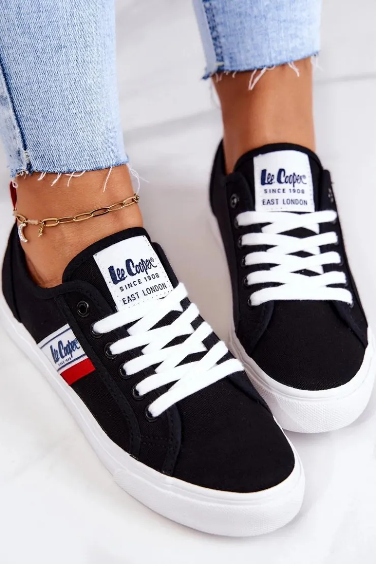 Damskie Lee Cooper Tenisówki Trampki LCW-22-31-0832L Czarne