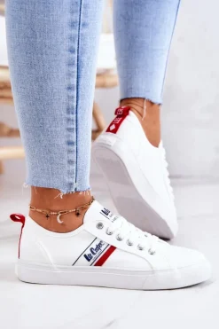 Outlet Lee Cooper Tenisówki Trampki LCW-22-31-0830L Białe
