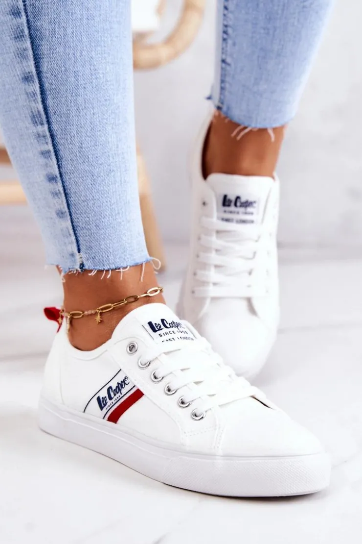 Outlet Lee Cooper Tenisówki Trampki LCW-22-31-0830L Białe
