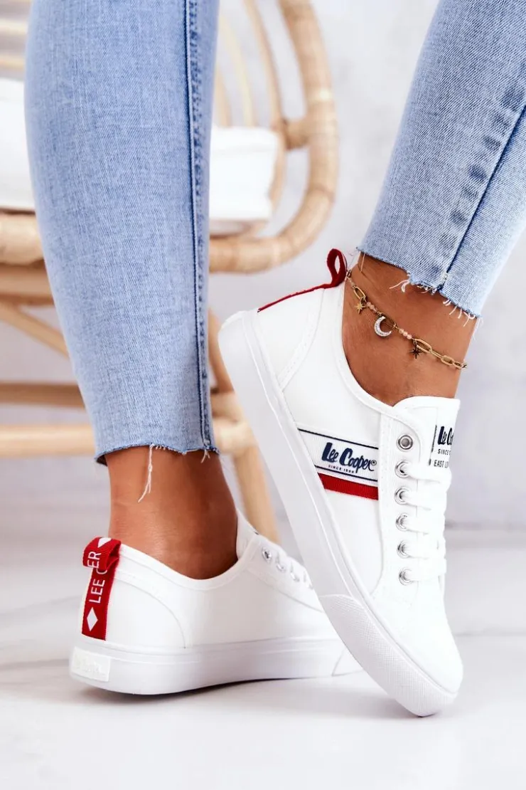 Outlet Lee Cooper Tenisówki Trampki LCW-22-31-0830L Białe