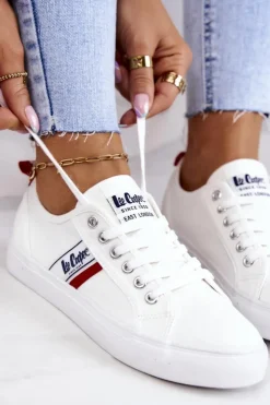 Outlet Lee Cooper Tenisówki Trampki LCW-22-31-0830L Białe