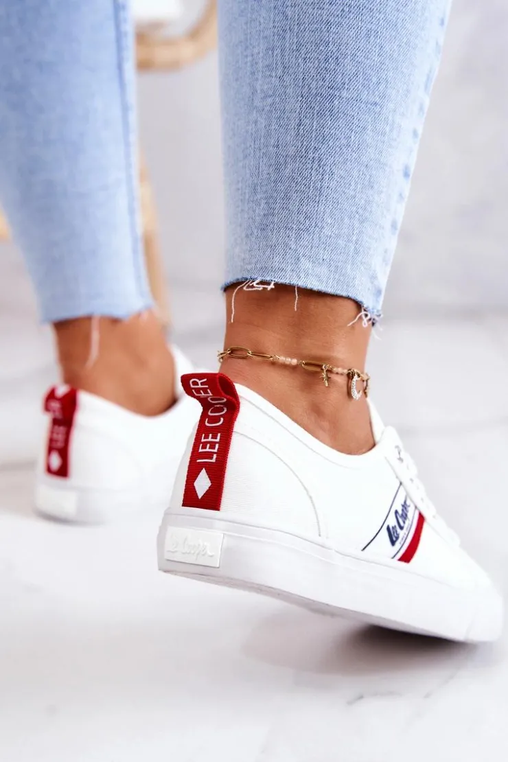 Outlet Lee Cooper Tenisówki Trampki LCW-22-31-0830L Białe