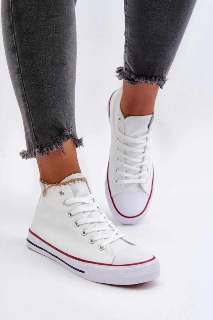 Hot Boto Trampki Damskie Białe Socerio Biały