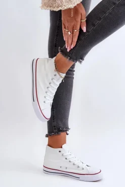 Hot Boto Trampki Damskie Białe Socerio Biały