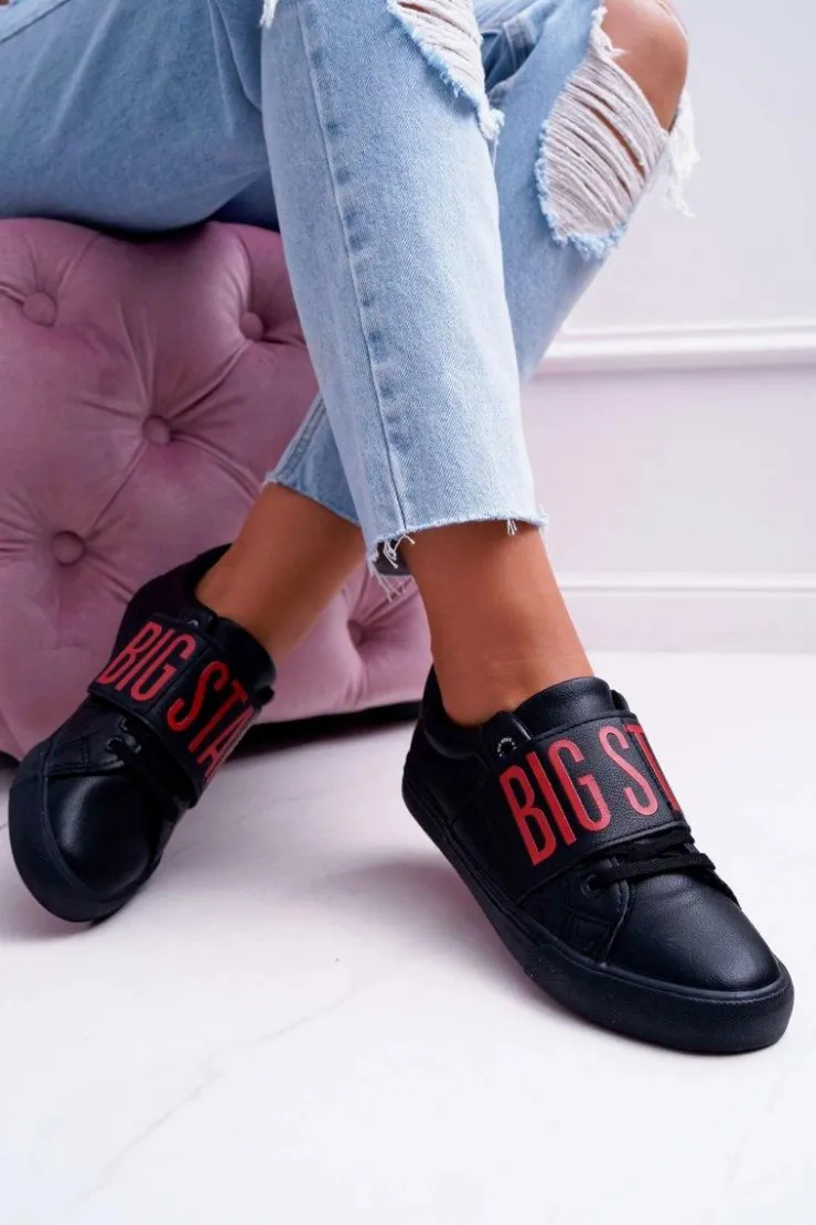 Big Star Shoes Trampki Damskie Big Star|Trampki Damskie Niskie*Trampki Damskie Big Star Czarne EE274037