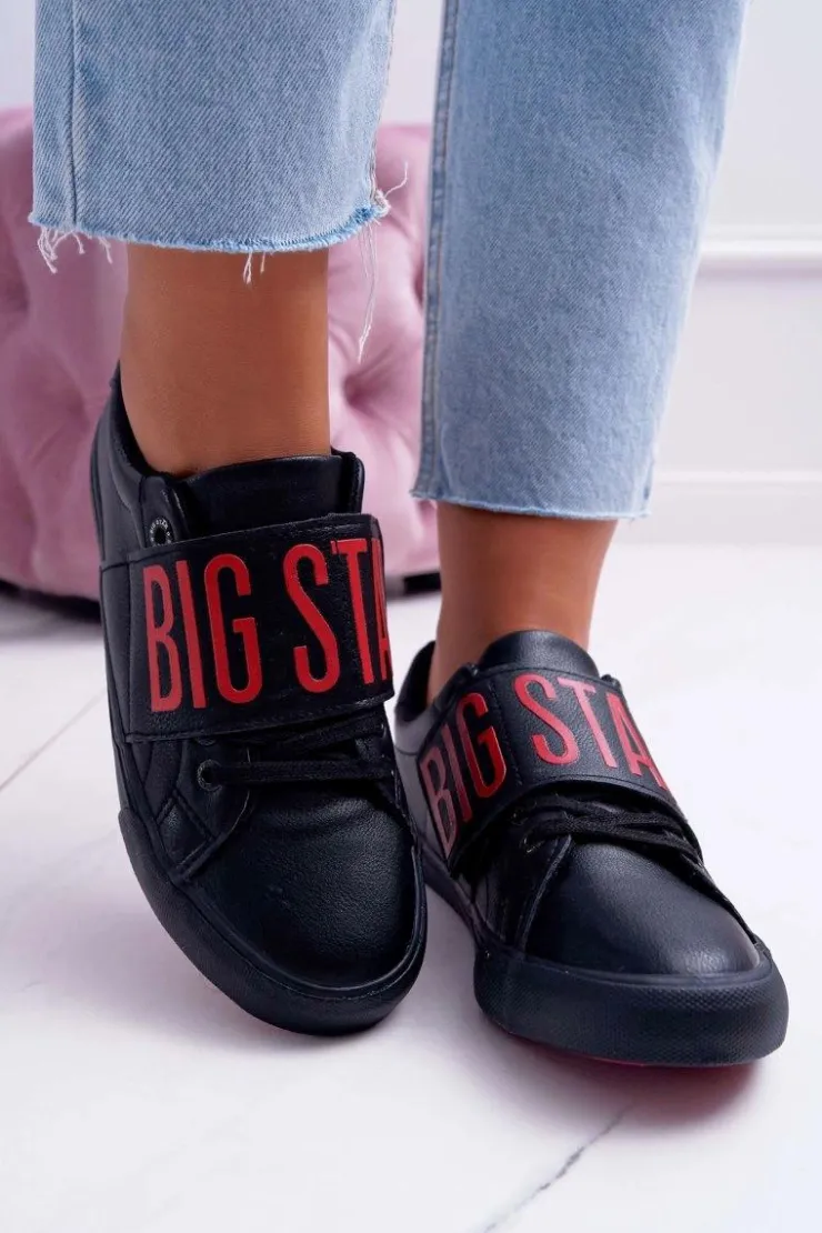 Big Star Shoes Trampki Damskie Big Star|Trampki Damskie Niskie*Trampki Damskie Big Star Czarne EE274037