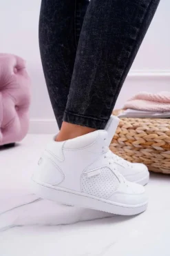 Big Star Shoes Trampki Damskie Big Star|Trampki Damskie Wysokie*Trampki Damskie Big Star Wysokie Białe EE274210