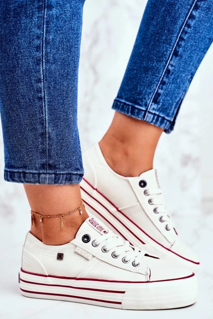 Damskie Big Star Shoes Trampki Damskie Big Star Białe GG274140