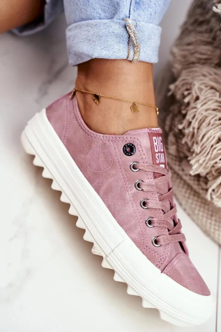 Hot Big Star Shoes Trampki Damskie Big Star Różowe GG274111