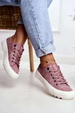 Hot Big Star Shoes Trampki Damskie Big Star Różowe GG274111