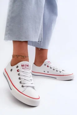 Big Star Shoes Trampki Damskie Big Star NN274656 HI-POLY SYSTEM Białe