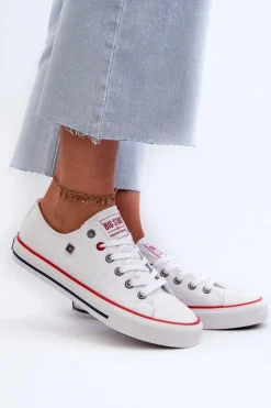 Big Star Shoes Trampki Damskie Big Star NN274656 HI-POLY SYSTEM Białe