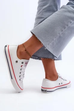 Big Star Shoes Trampki Damskie Big Star NN274656 HI-POLY SYSTEM Białe