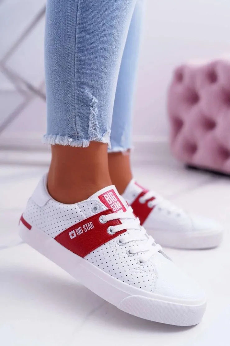 Damskie Big Star Shoes Trampki Damskie Big Star Białe EE274337