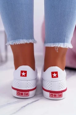 Damskie Big Star Shoes Trampki Damskie Big Star Białe EE274337